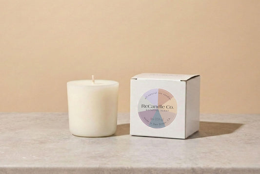 Rotating Scented natural soy candle refill for ReCandle Co. refillable candles